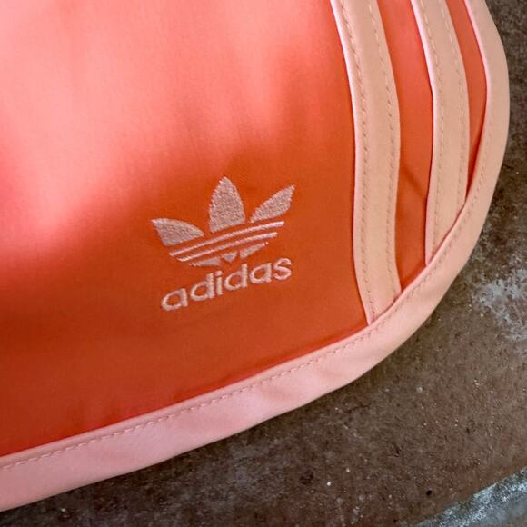 Adidas NEW Sprinter Shorts Womens Medium Coral Pink Orange Athletic - Picture 2 of 4